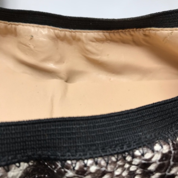Cole Haan Ballet Flats Snakeskin Elastic Pattern - Picture 11 of 12